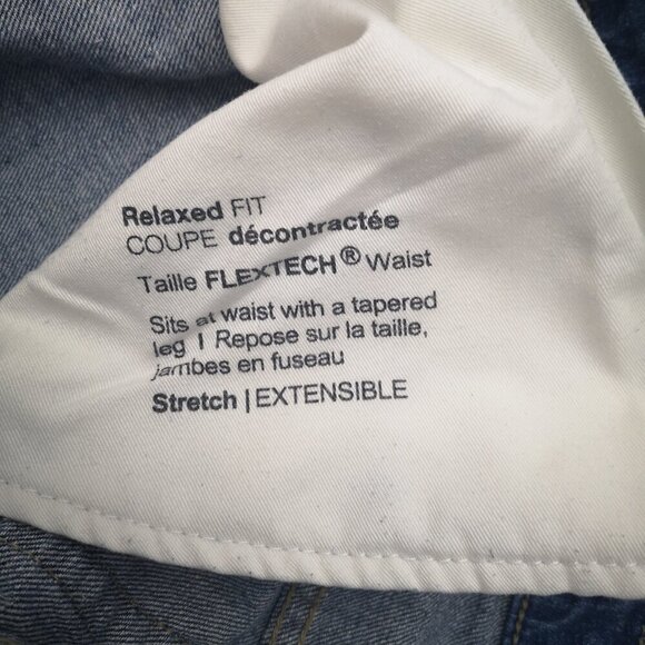 Denver Hayes Flextech Men's Size 36/28 Medium Wash Relaxed Fit Tapered Leg Jeans - Picture 12 of 12